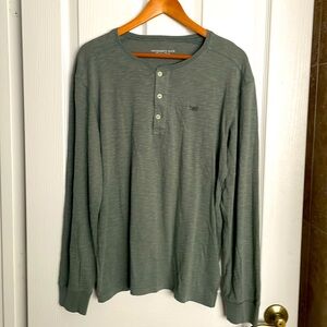 University Club, three button Henley.